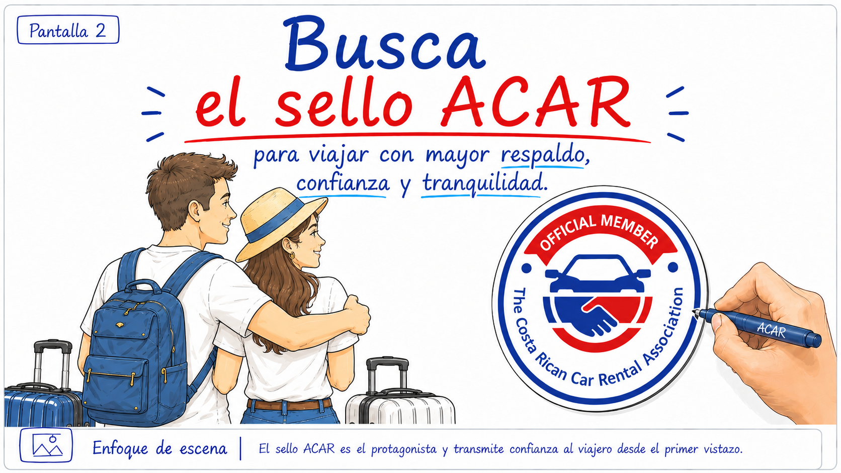 Pantalla 2 Busca el sello ACAR